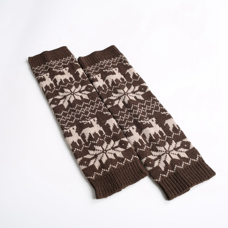 Christmas Winter Warm Shank Protection Leg Warmer